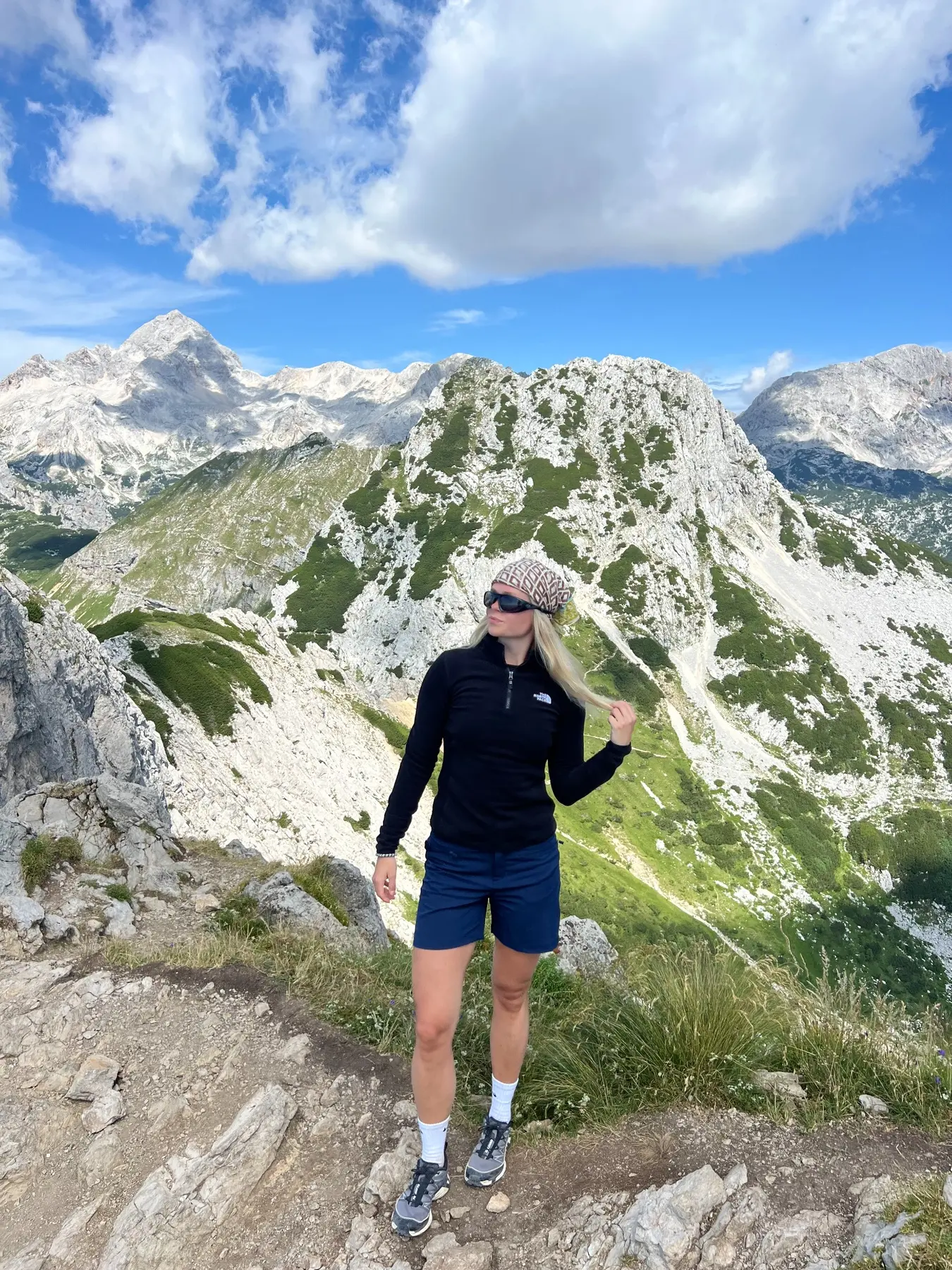 Emma hiking in Slovenia